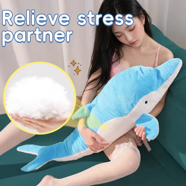 Dolphin Plush - Discreet Pillow With Thrusting Dildo
