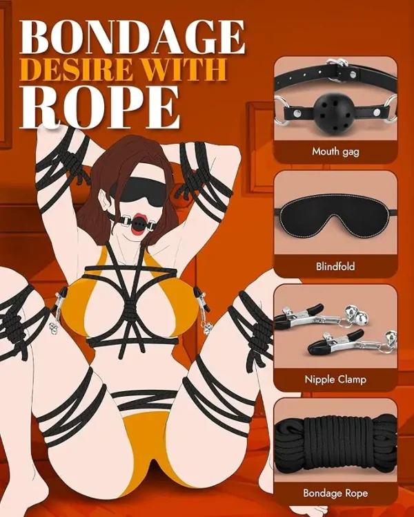 Extreme - Black BDSM Restraints Set