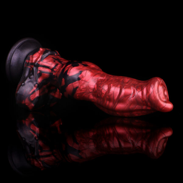 Demon Dog - Red Giant Knot Dildo 8.3 Inches