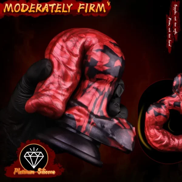 Demon Dog - Red Giant Knot Dildo 8.3 Inches