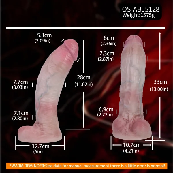 Tough Guy Series -  Uncut Dual Density Dildo 6 Sizes