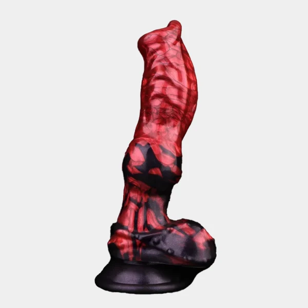 Demon Dog - Red Giant Knot Dildo 8.3 Inches
