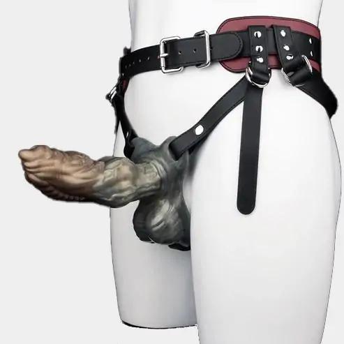 Monster Dog - Harness Penis Sleeve With Keel