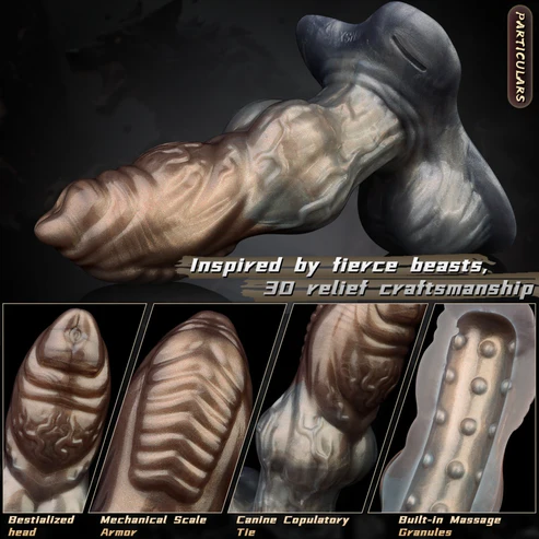 Monster Dog - Harness Penis Sleeve With Keel