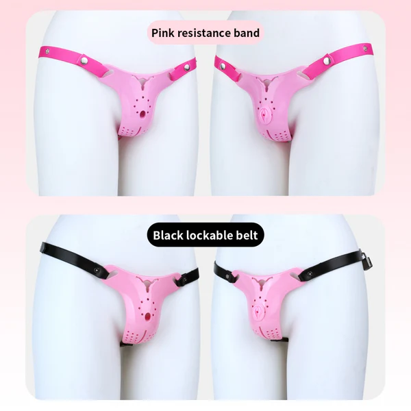 Pinky - Mtf Packer With Leather Strapon
