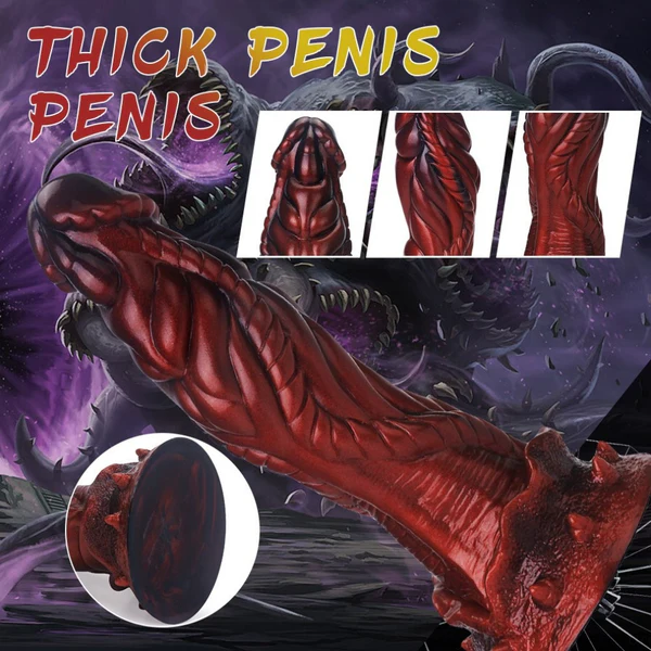 The Red Devil Dildo - Chaos Dragon 8.3 Inches