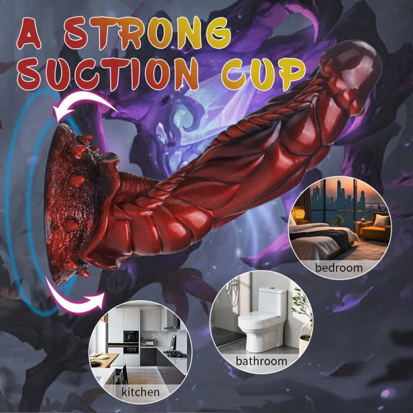 The Red Devil Dildo - Chaos Dragon 8.3 Inches