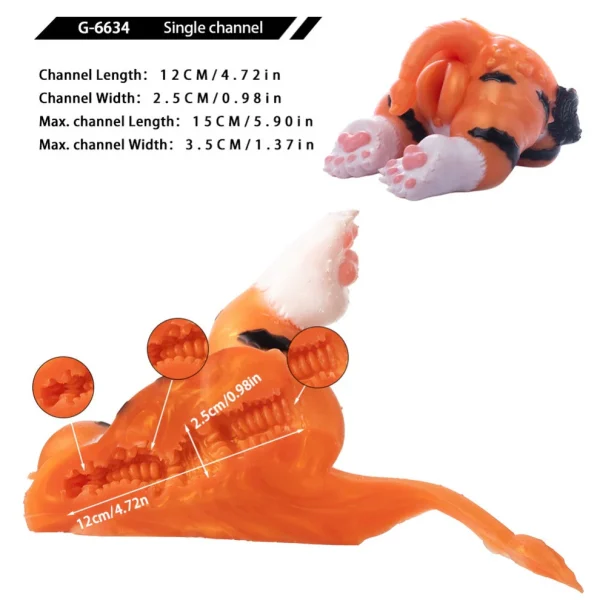 Tiger Sex Doll - Deep Textured Canal