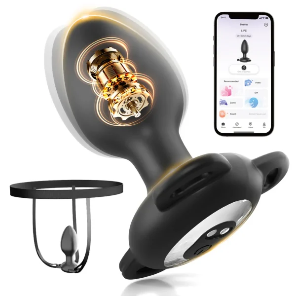 Walking Pulse - Wearable Butt Plug With Strap