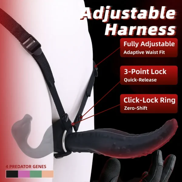 Wolf Tongue - Fantasy Strap on Dildo