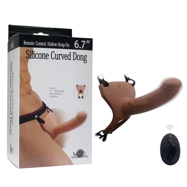 Anesidora Hollow Vibrating Dildo With Remote