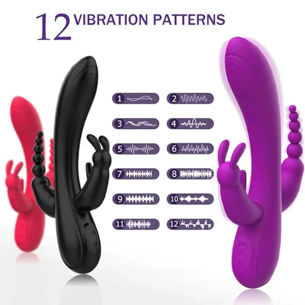 Bad Bunny - Classic Vibrator With Anal Beads