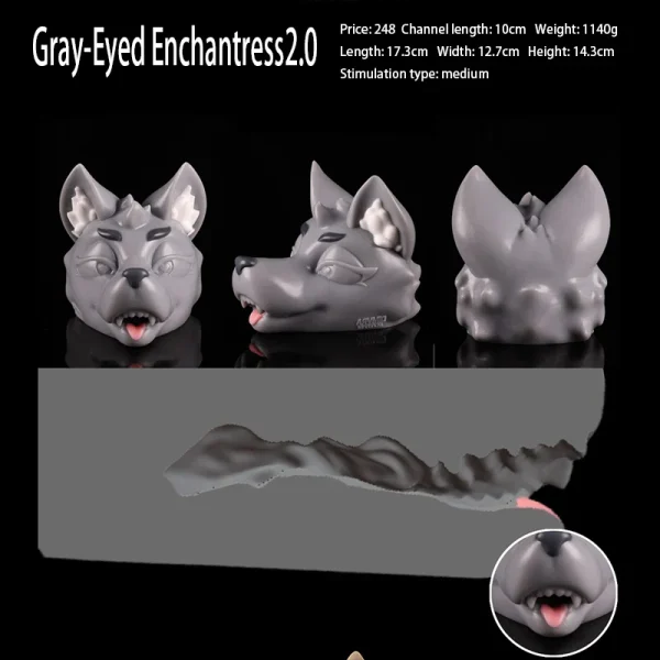 Lupo - Gray Wolfie Male Stroker