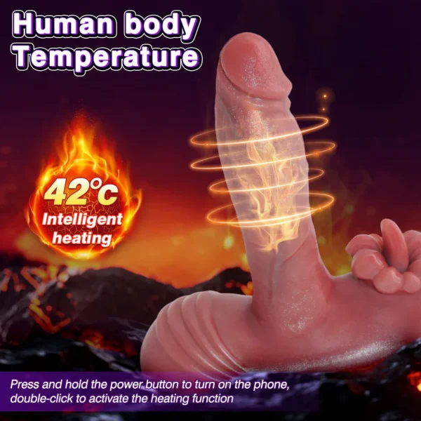 Heated Grinder - Thrusting Dildo Vibrator