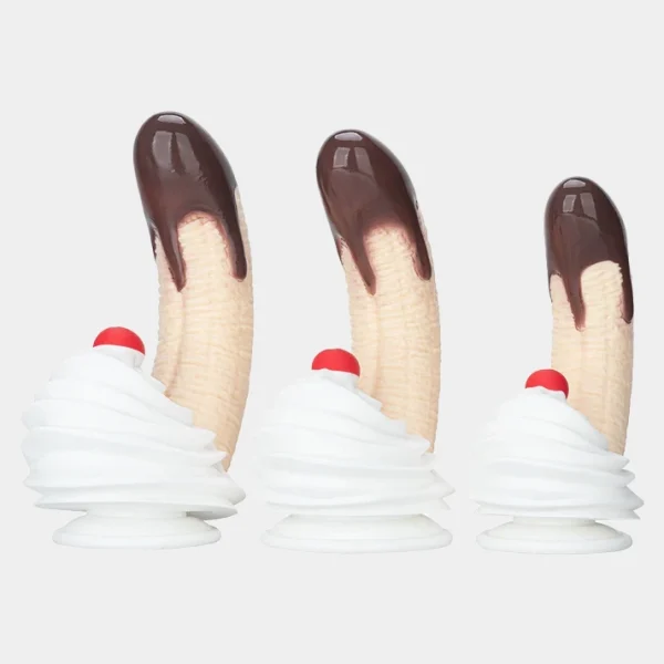 Sweet Chocolate Dipped Banana Dildo 3 sizes