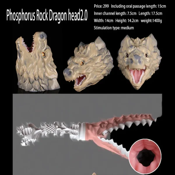 White Fire - Dragon Blow Job Stroker for Men
