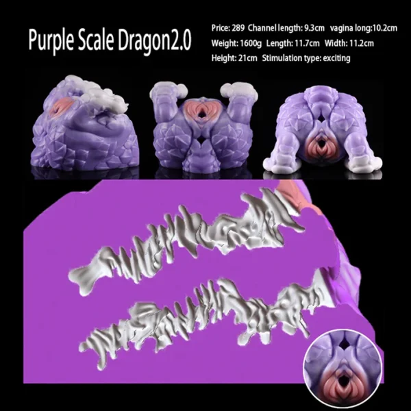 Anky - Purple Dinosaur Sex Torso