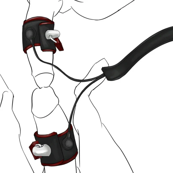 BDSMTesticularElectricPulseHarnessRing_14