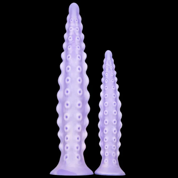 Curved Feet - Tentacle Textured Dildo 7.8 Inches