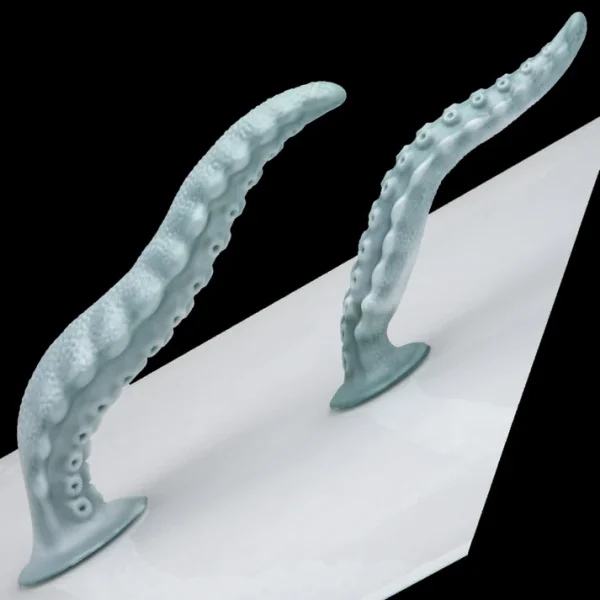 Curved Feet - Tentacle Textured Dildo 7.8 Inches