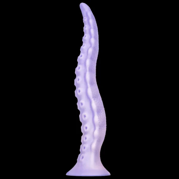 Curved Feet - Tentacle Textured Dildo 7.8 Inches