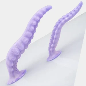 Curved Feet - Tentacle Textured Dildo 7.8 Inches