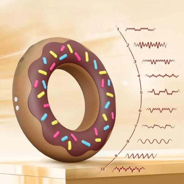 Donut - Auto Heated Vibrating Penis Ring