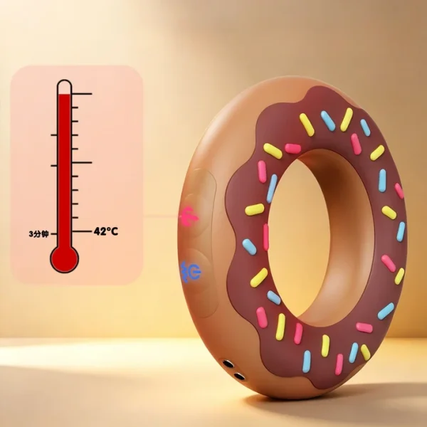 Donut - Auto Heated Vibrating Penis Ring