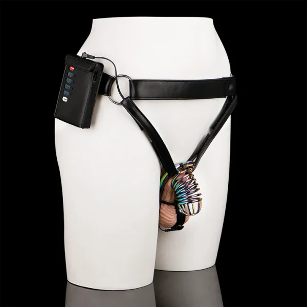 Electric Shock - Strap on Chastity Cage Series