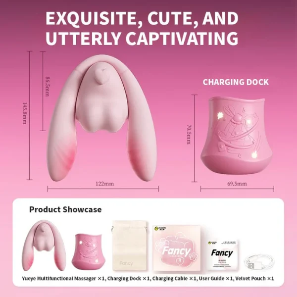 Long Ears Bunny - Pink Sucking & Thrusting Vibrator