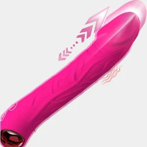 Pink Vibrator Dildo -3 Thrusting Modes