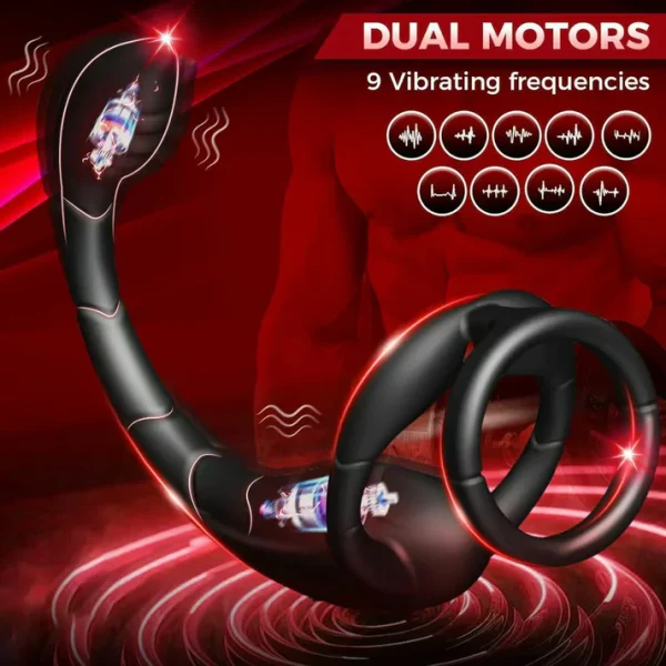 Scorpion - Dual Motor Prostate Vibrator With Ring