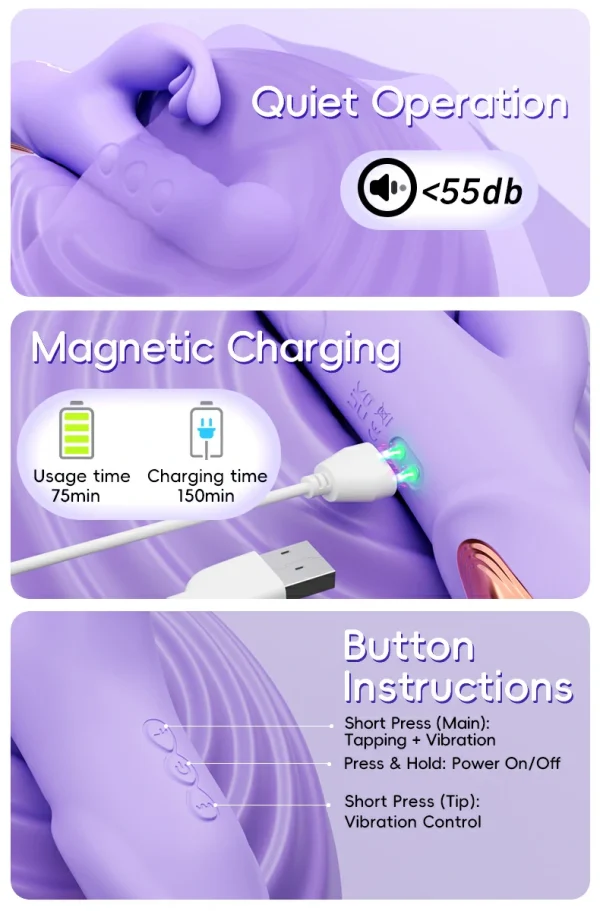 Tapping Bubble - New Design Rabbit Vibrator
