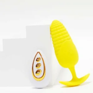 Yellow Corn – Vibrating T Base Butt Plug (5)