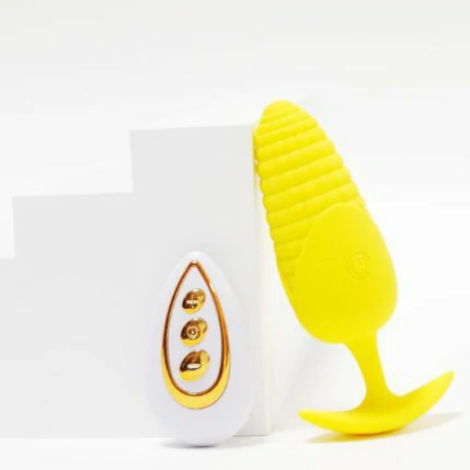 Yellow Corn – Vibrating T Base Butt Plug (5)