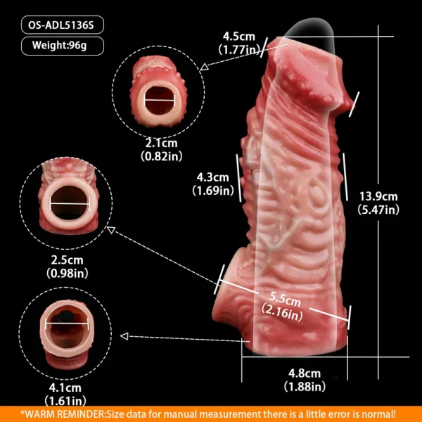 Anesidora Open End Series Penis Sleeve Hyper Realistic Design