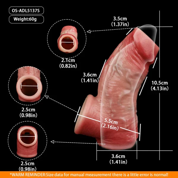 Anesidora Open End Series Penis Sleeve Hyper Realistic Design