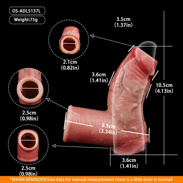 Anesidora Open End Series Penis Sleeve Hyper Realistic Design