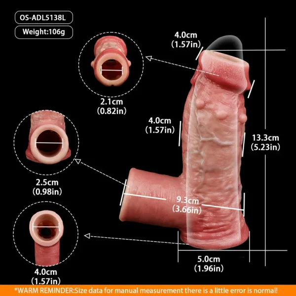 Anesidora Open End Series Penis Sleeve Hyper Realistic Design