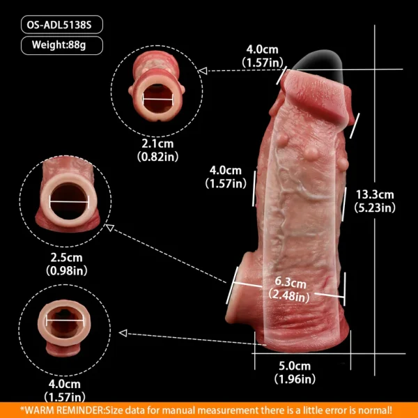 Anesidora Open End Series Penis Sleeve Hyper Realistic Design