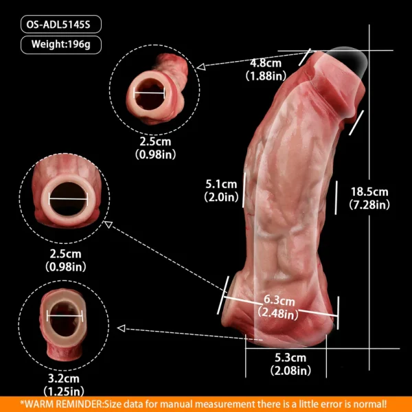 Anesidora Open End Series Penis Sleeve Hyper Realistic Design