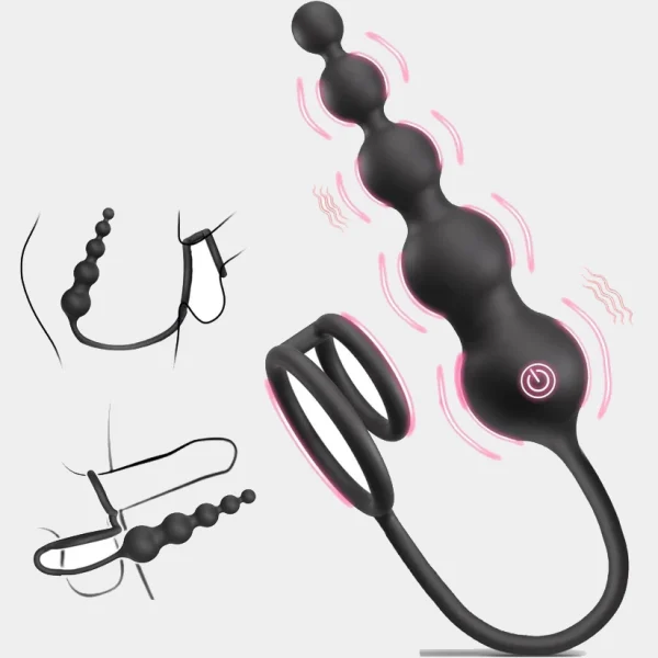 Anesidora Prostate Anal Beads - 9 Vibrating Modes