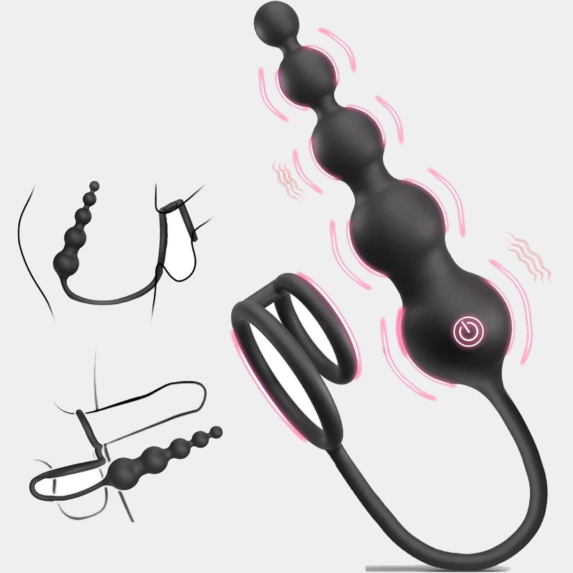 Anesidora Prostate Anal Beads - 9 Vibrating Modes