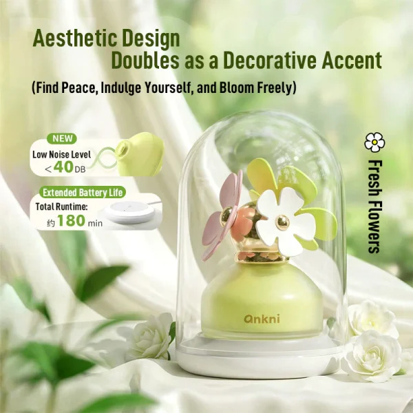 Ankni Magic Flower - Silent vibrator for Shared Spaces