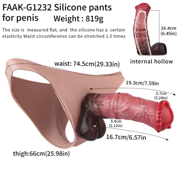 Beast Series Hollow Dildo Pant Premium Silicone
