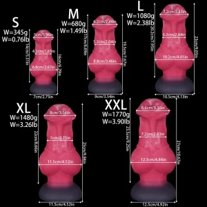 Blood Horse - Knot Design Animal Dildo 5 Sizes
