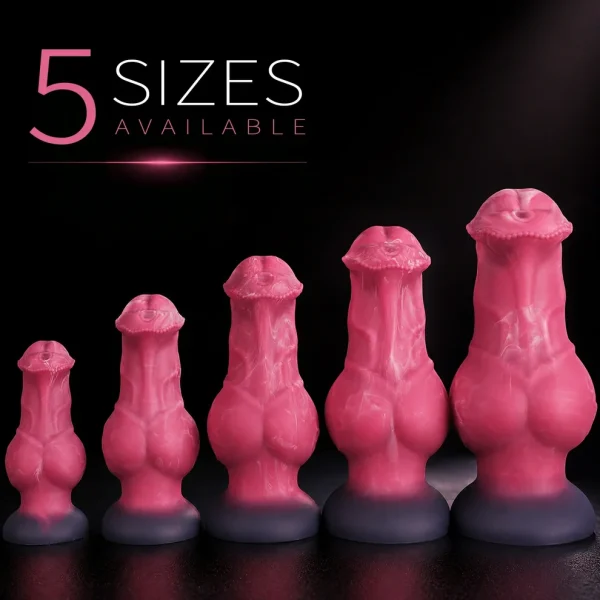 Blood Horse - Knot Design Animal Dildo 5 Sizes