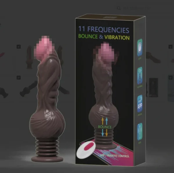 Bouncing Beast - Auto Thrusting Dildo 10 Inches