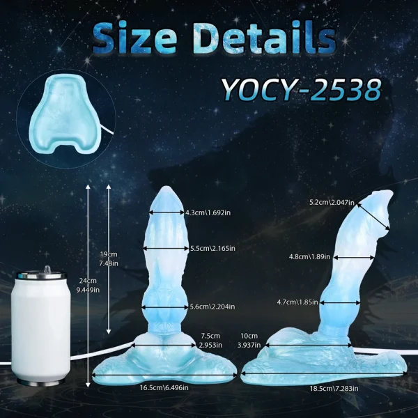 Direwolf - Large Suction Cup Auto Squirting Dildo