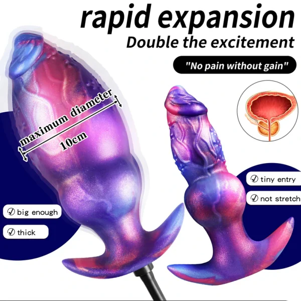 Fenrir - Inflatable Knotted Dildo Plug